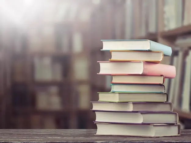 A stack of books